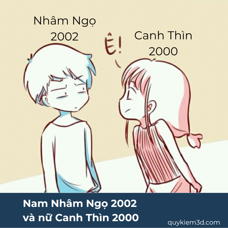 Nam Nhâm Ngọ 2002 và Nữ Canh Thìn 2000